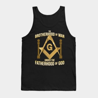 Brotherhood Of Man Masonic Freemason Tank Top